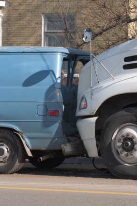 Following too closely a semi truck space cushion 
