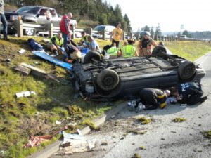 Car_flipped_on_I5_truck_crash