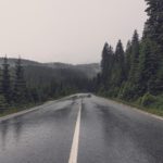 Wet highway Pacific Northwest-Truck Proper Speed Safety